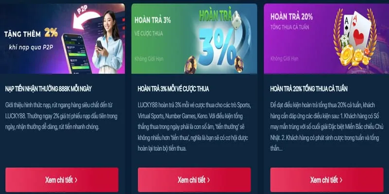 Giới hạn cược và rút tiền cao hơn